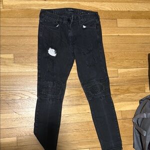 PacSun Black Skinny Distressed Jeans